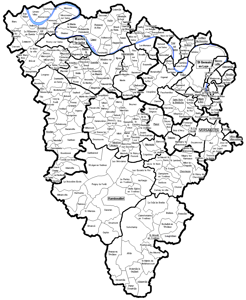 Carte des communes