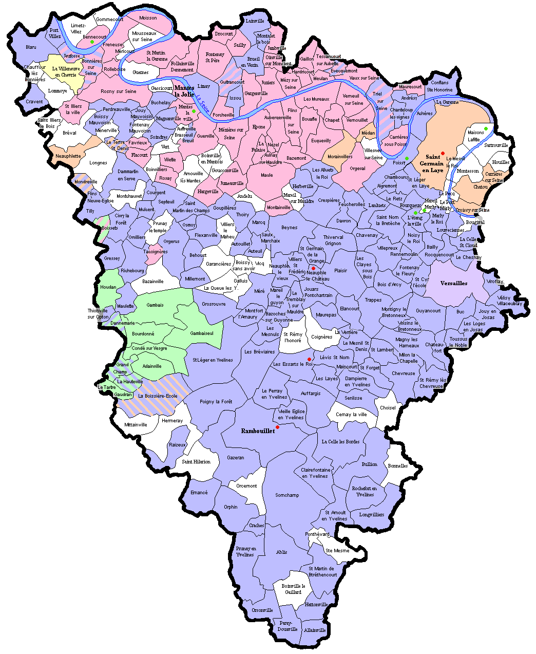 Carte des communes